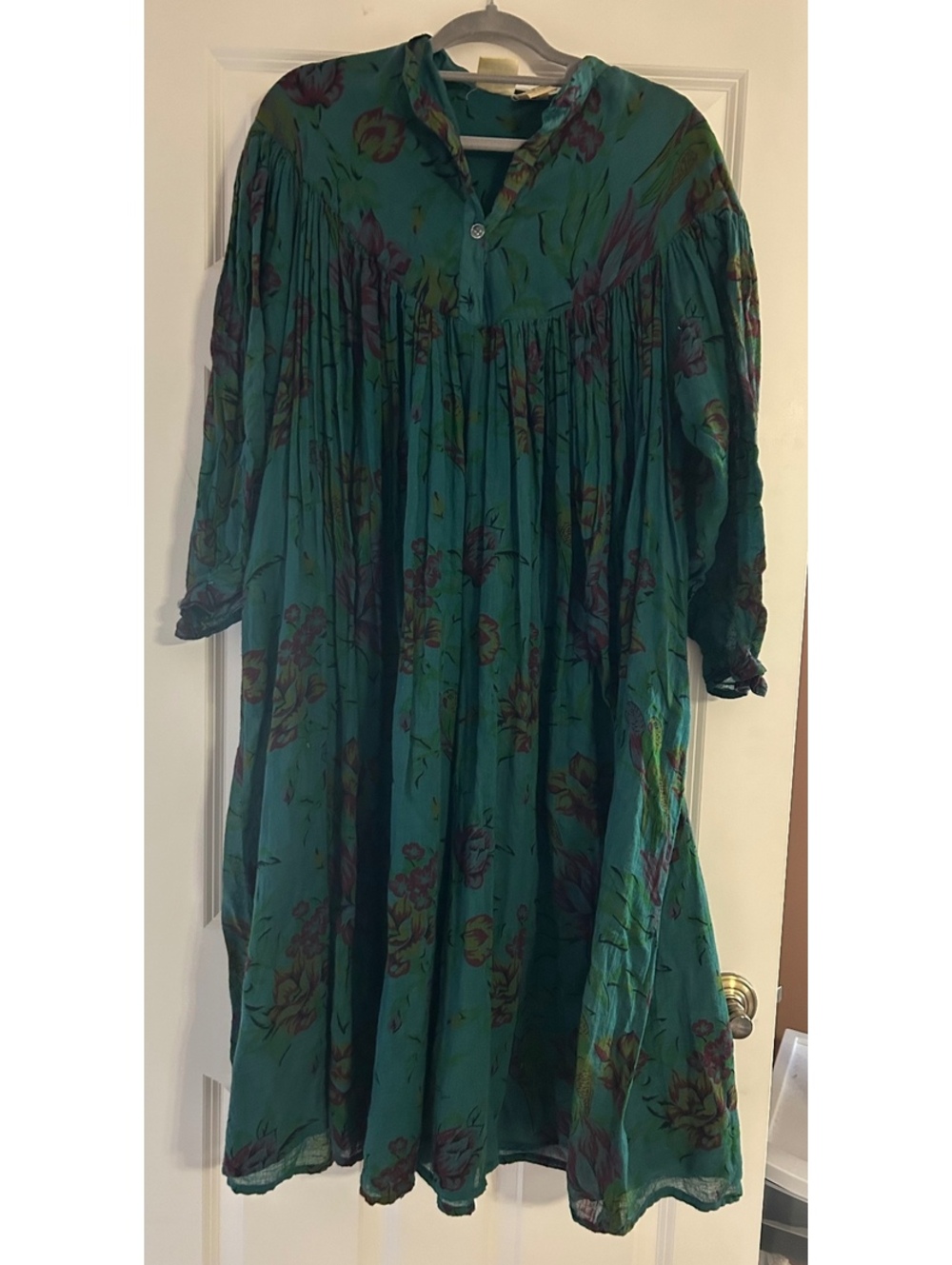 Vintage Agnes B Cotton Gauze Peasant Dress